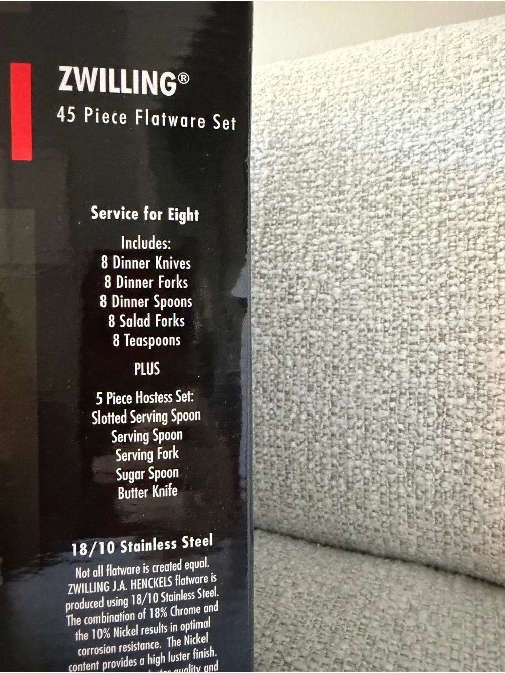 ZWILLING Bellaserra Satin 45pc 18/10 Stainless Flatware Set, Service for 8
